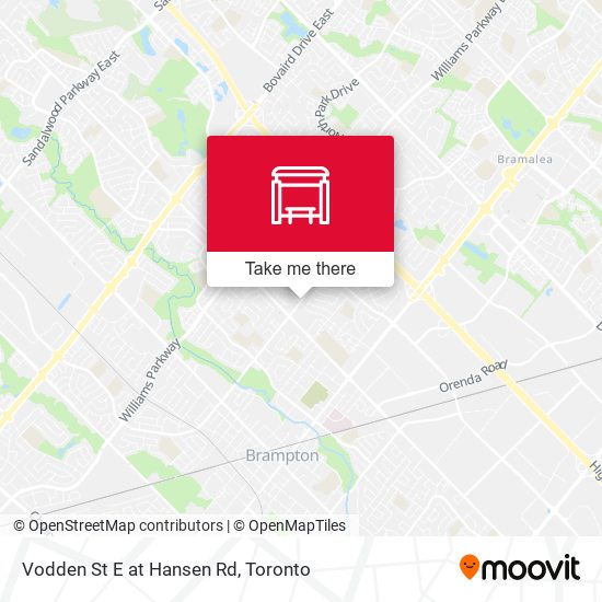 Vodden St E at Hansen Rd map