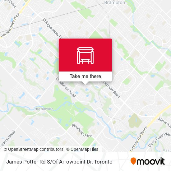 James Potter Rd S / Of Arrowpoint Dr map