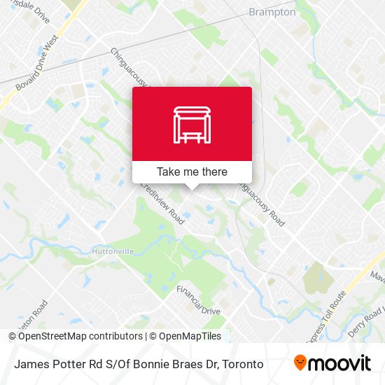 James Potter Rd S / Of Bonnie Braes Dr map