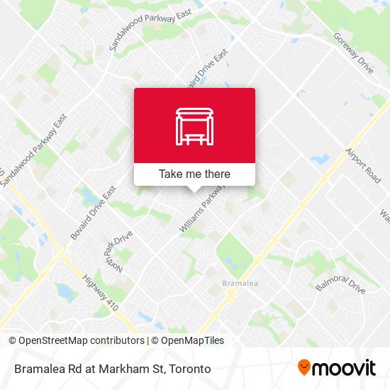 Bramalea Rd at Markham St plan