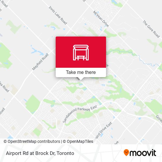 Airport Rd at Brock Dr map