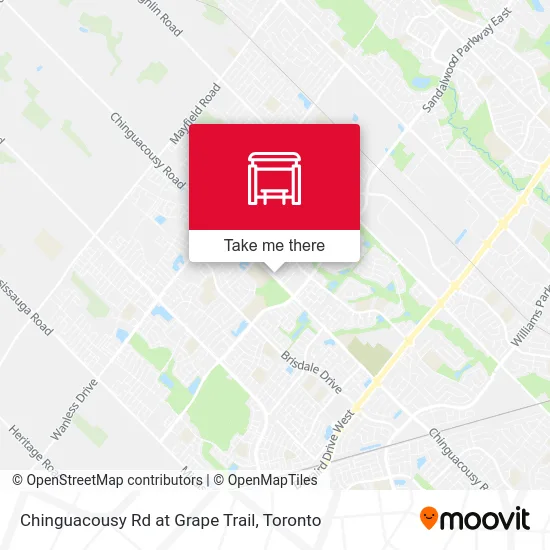 Chinguacousy Rd at Grape Trail map