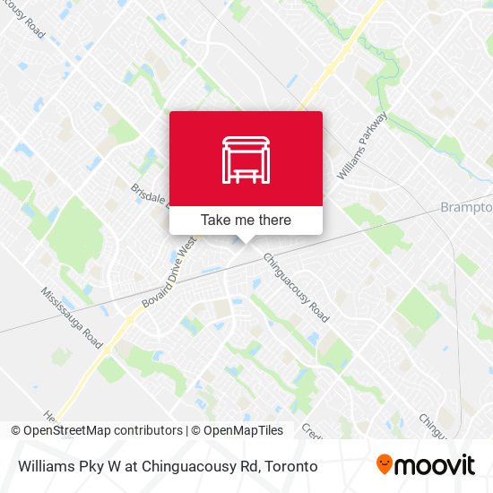 Williams Pky W at Chinguacousy Rd map