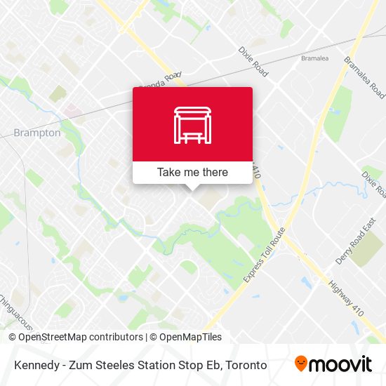 Kennedy - Zum Steeles Station Stop Eb map