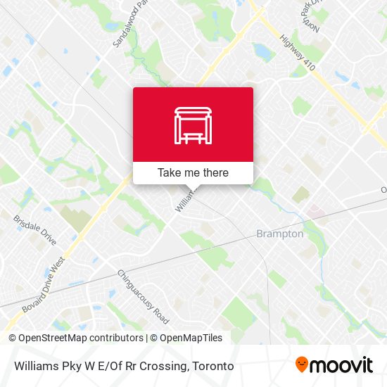 Williams Pky W E / Of Rr Crossing map