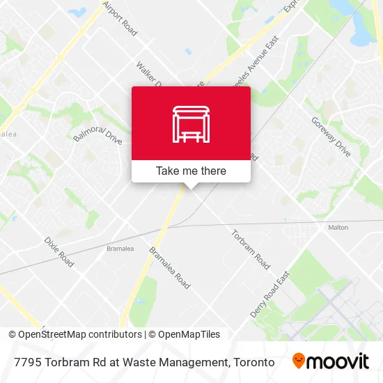7795 Torbram Rd at Waste Management map