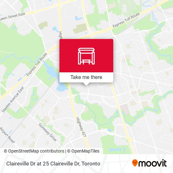 Claireville Dr at 25 Claireville Dr map