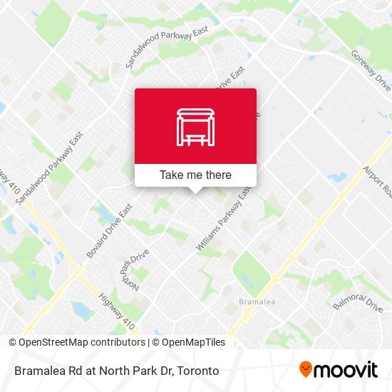 Bramalea Rd at North Park Dr map