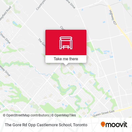 The Gore Rd Opp Castlemore School map
