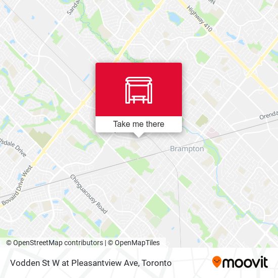 Vodden St W at Pleasantview Ave map