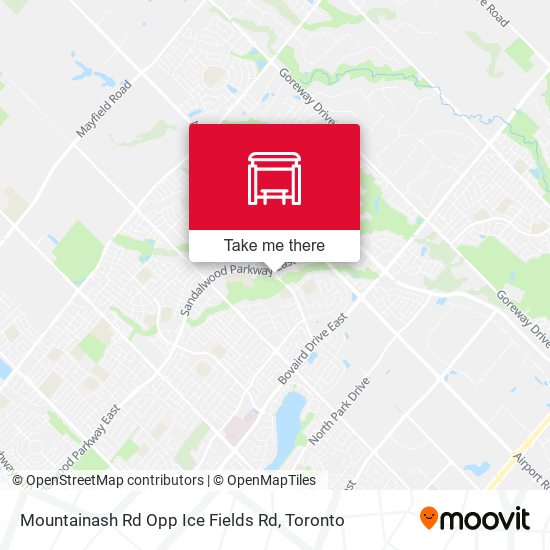 Mountainash Rd Opp Ice Fields Rd map