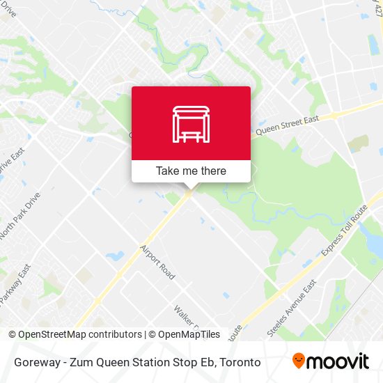 Goreway - Zum Queen Station Stop Eb map