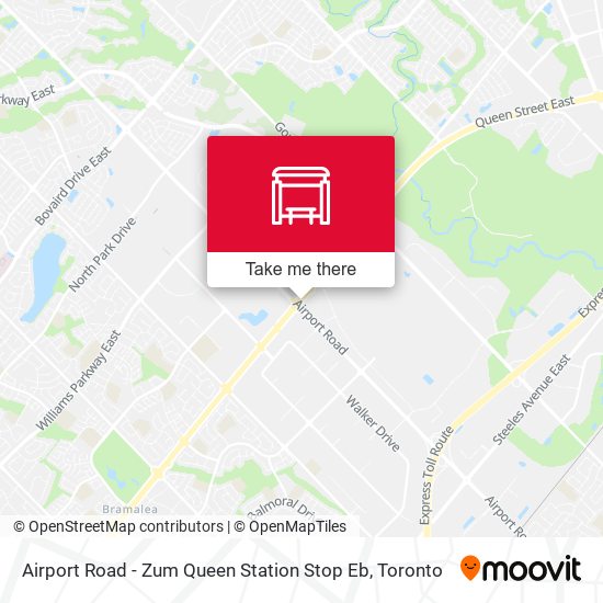 Airport Road - Zum Queen Station Stop Eb map