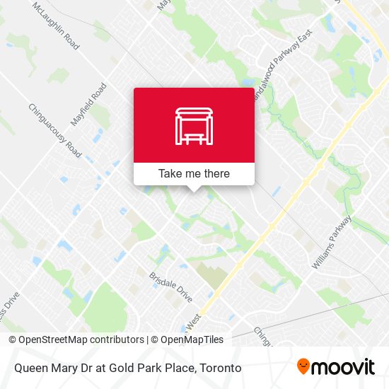 Queen Mary Dr at Gold Park Place map