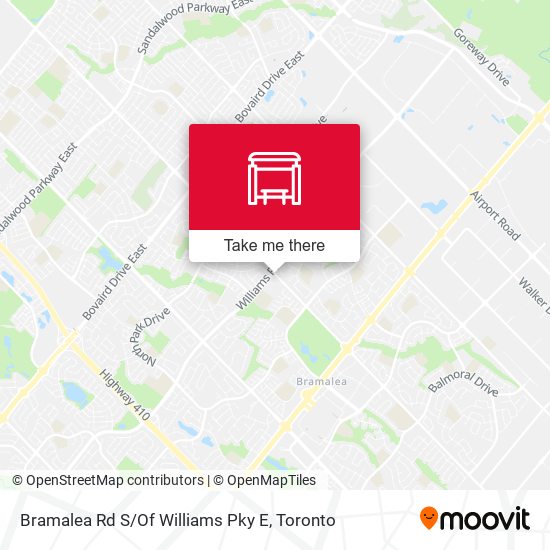 Bramalea Rd S / Of Williams Pky E arrêt Itinéraires, horaires et tarifs