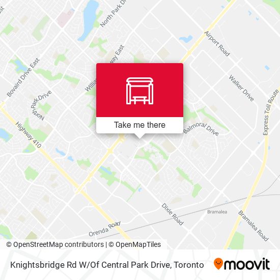 Knightsbridge Rd W / Of Central Park Drive map