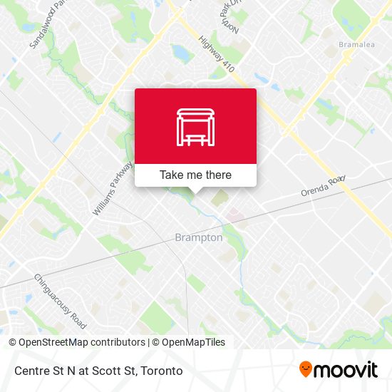 Centre St N at Scott St plan