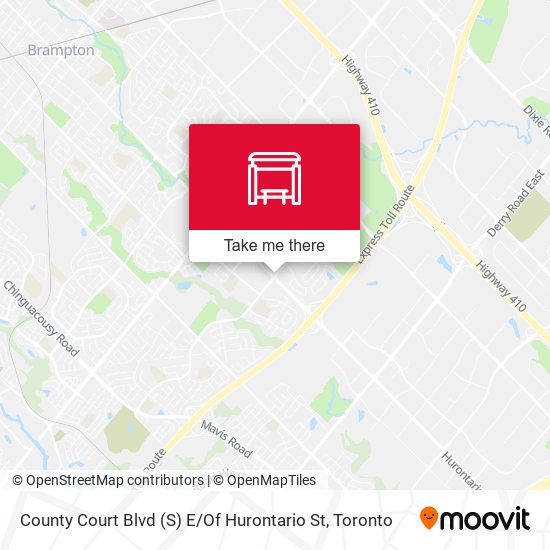 County Court Blvd (S) E / Of Hurontario St map