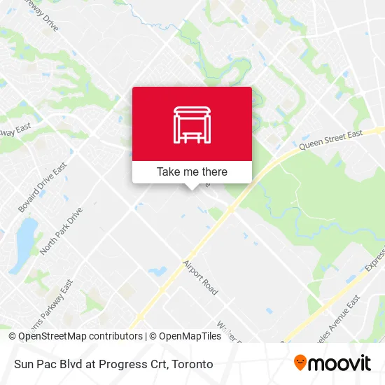Sun Pac Blvd at Progress Crt map