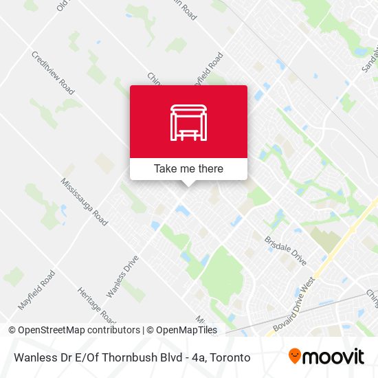 Wanless Dr E / Of Thornbush Blvd - 4a map