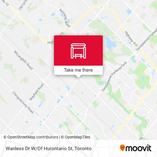 Wanless Dr W/Of Hurontario St map