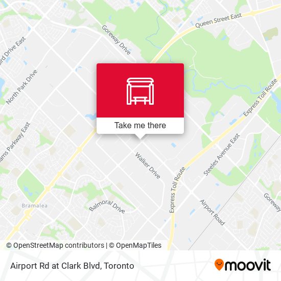 Airport Rd at Clark Blvd map