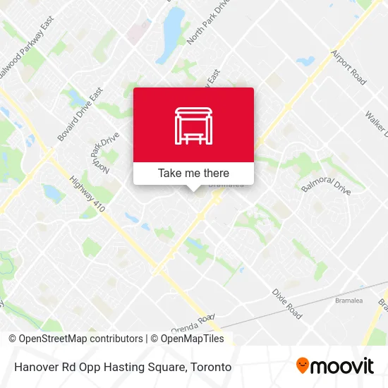 Hanover Rd Opp Hasting Square map