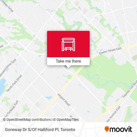 Goreway Dr S/Of Halliford Pl map
