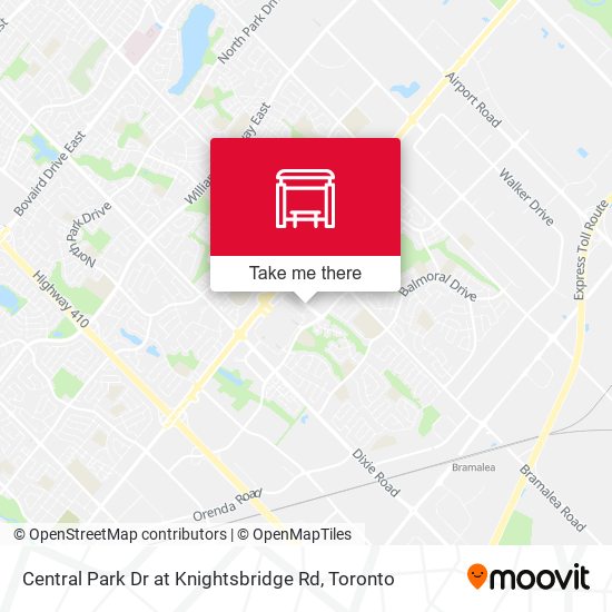 Central Park Dr at Knightsbridge Rd map