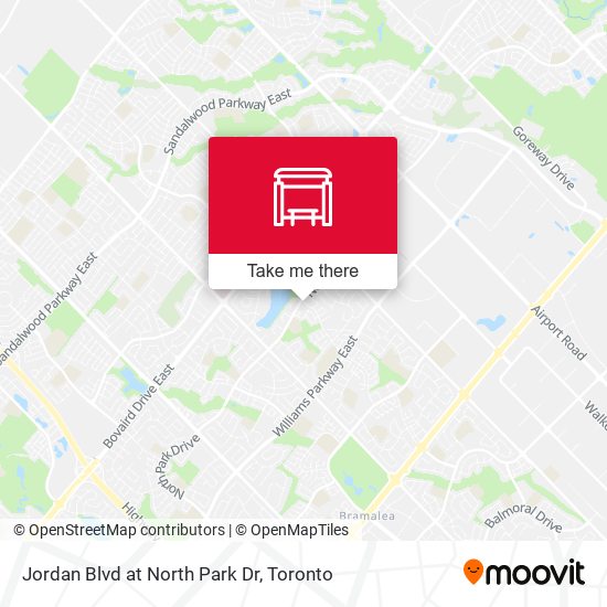 Jordan Blvd at North Park Dr map