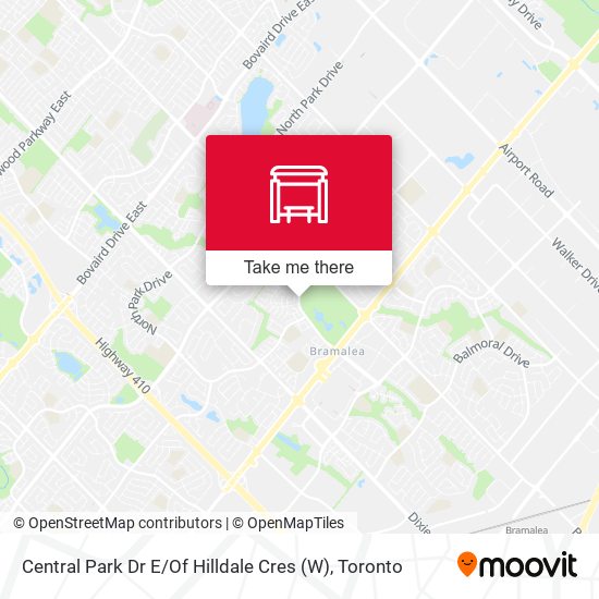 Central Park Dr E / Of Hilldale Cres (W) map