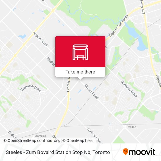 Steeles - Zum Bovaird Station Stop Nb plan