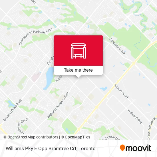 Williams Pky E Opp Bramtree Crt map