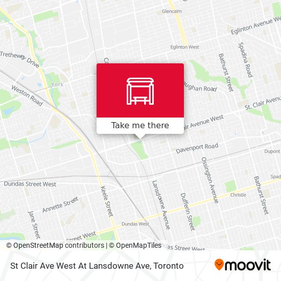 St Clair Ave West At Lansdowne Ave map