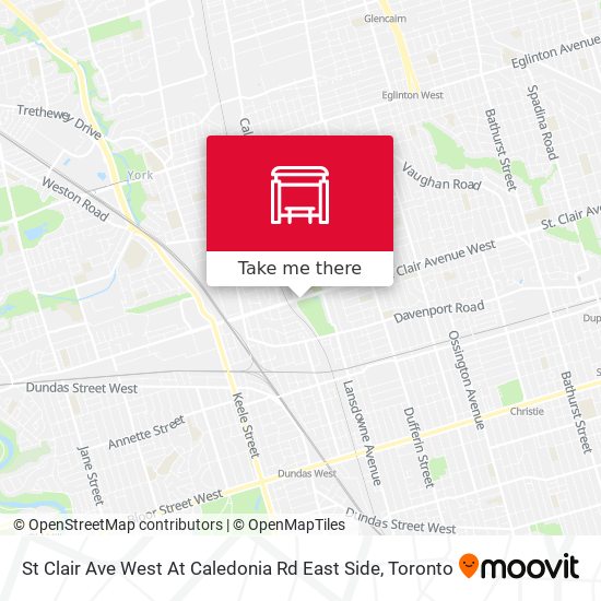 St Clair Ave West At Caledonia Rd East Side map