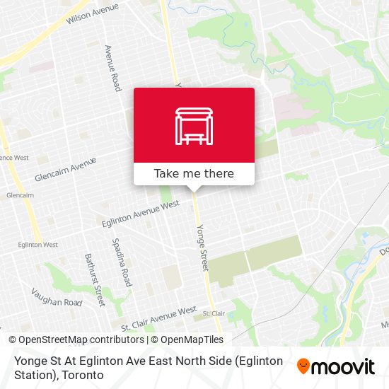 Yonge St At Eglinton Ave East North Side (Eglinton Station) plan