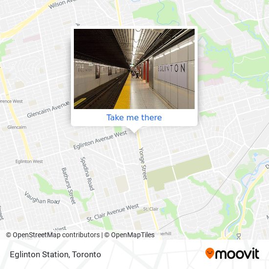 Eglinton Station map