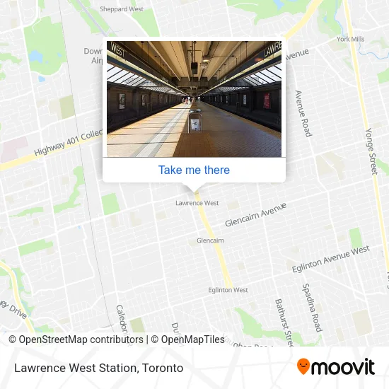 Lawrence West Station plan