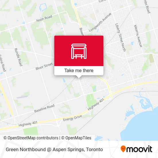 Green Northbound @ Aspen Springs map