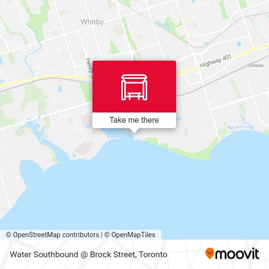 Water Southbound @ Brock Street map
