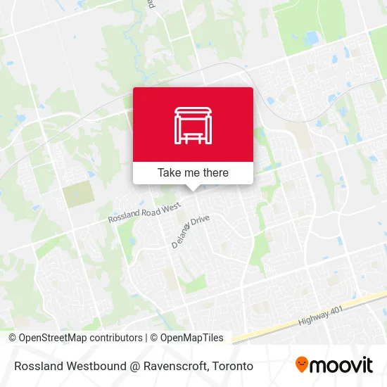 Rossland Westbound @ Ravenscroft map