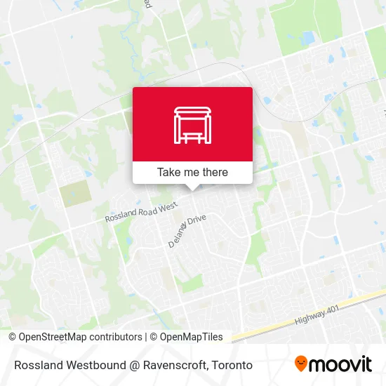 Rossland Westbound @ Ravenscroft map