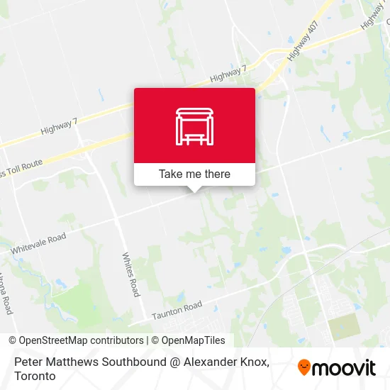 Peter Matthews Southbound @ Alexander Knox map