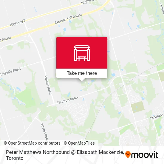 Peter Matthews Northbound @ Elizabath Mackenzie map