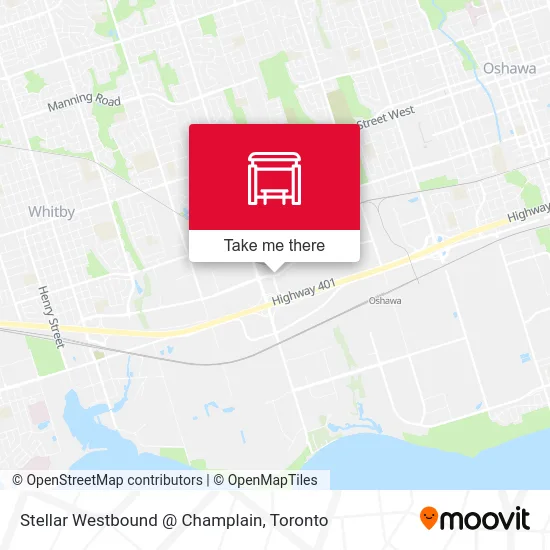 Stellar Westbound @ Champlain map