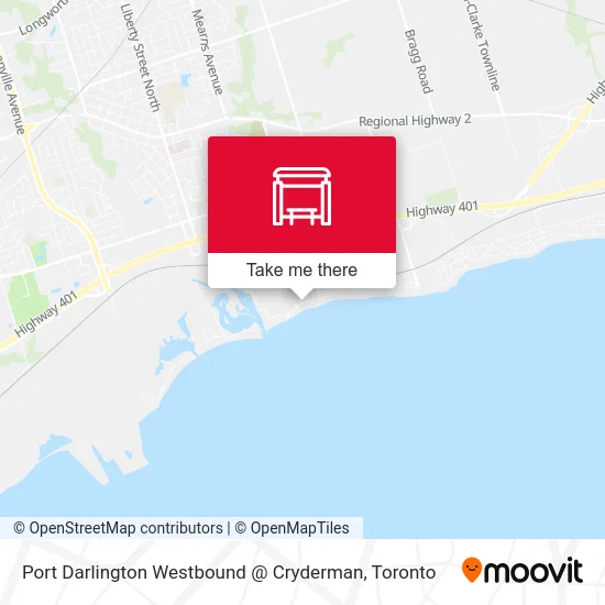 Port Darlington Westbound @ Cryderman map