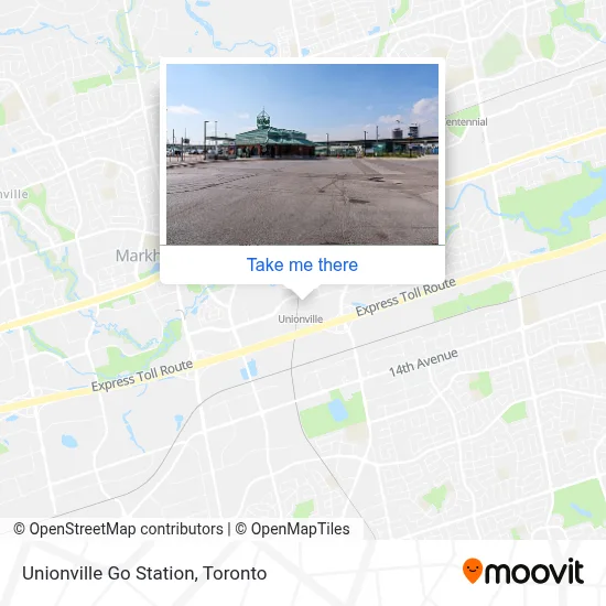 Unionville Go Station map