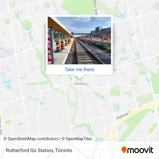 Rutherford Go Station map