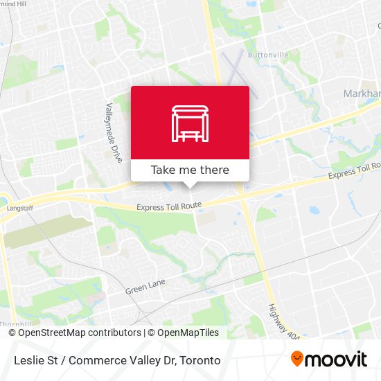 Leslie St / Commerce Valley Dr map