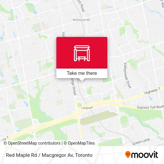 Red Maple Rd / Macgregor Av map